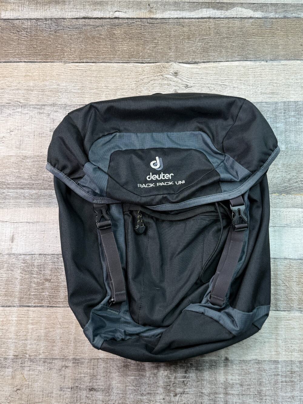 Deuter Rack Pack Uni Bag Bicycle Black Lid Pocket Front Frame Cycling Commuter